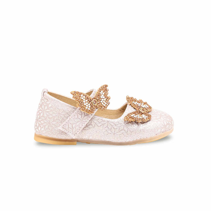 Girls Golden Fancy Pumps KD0901