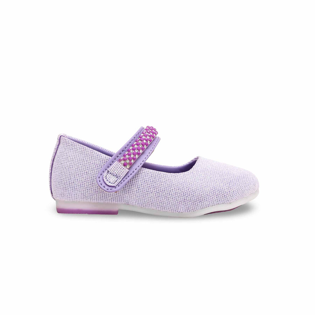 Girls Purple Fancy Pumps KD0905