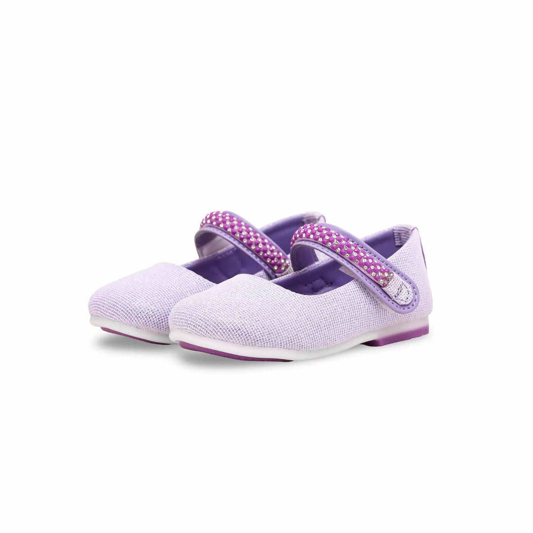 Girls Purple Fancy Pumps KD0905