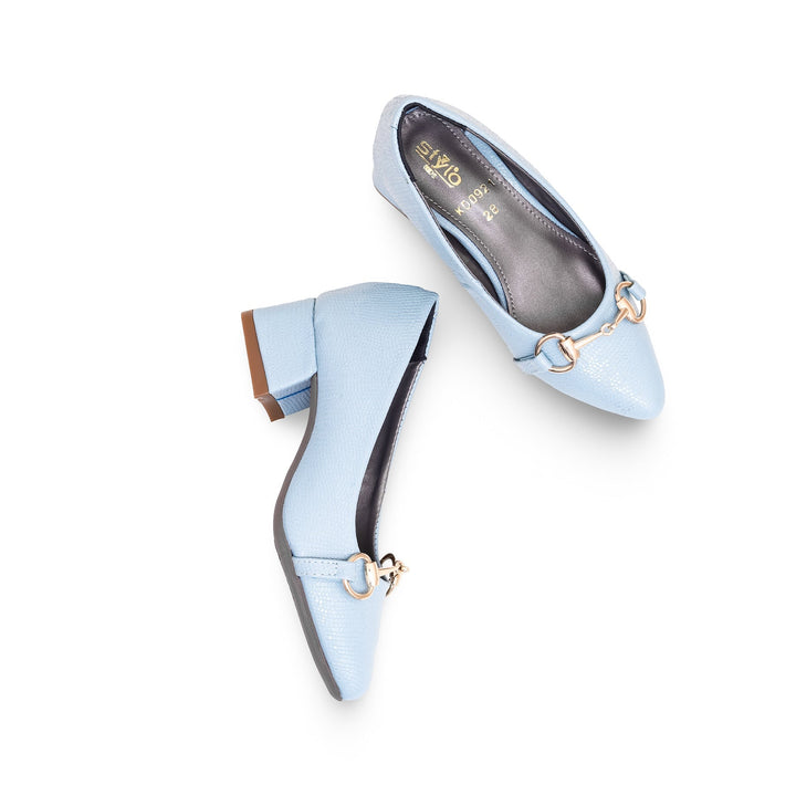 Girls Blue Formal Pumps KD0921