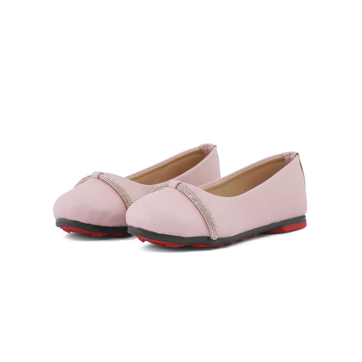 Girls Pink Casual Pumps KD0943