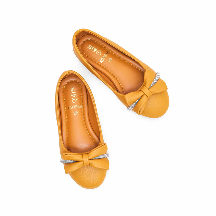 Girls Mustard Formal Pumps KD0969