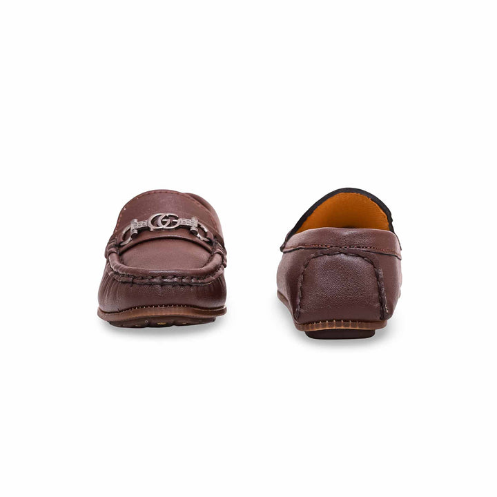 Boys Coffee Formal Moccasin KD0982