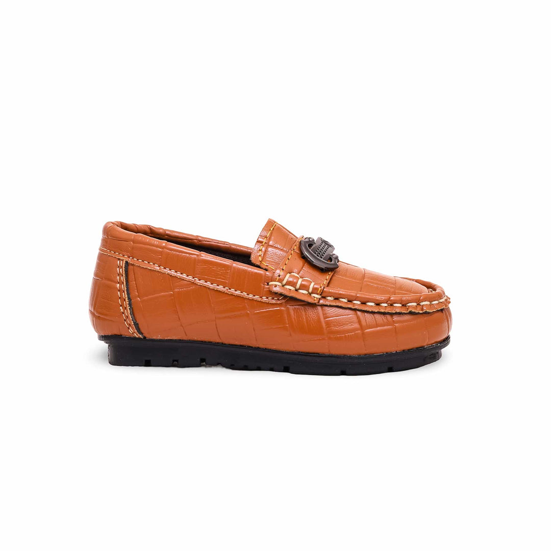 Boys Mustard Formal Moccasin KD0988