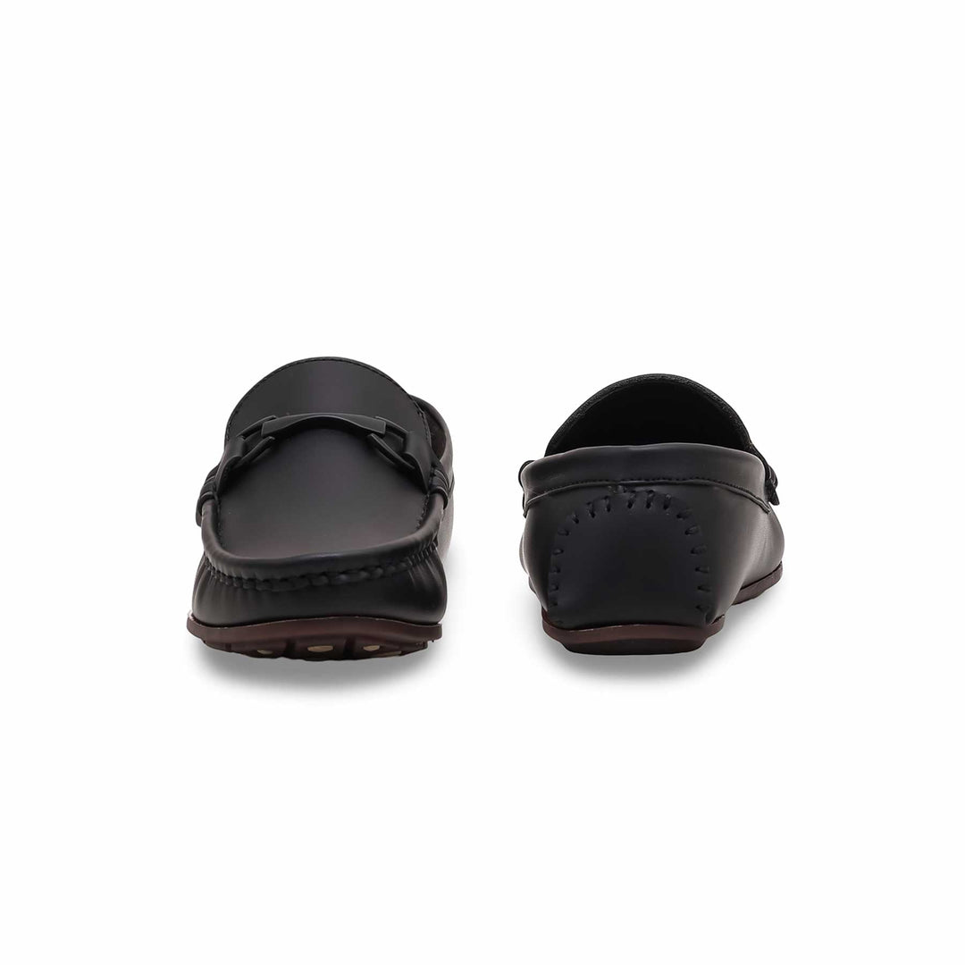 Boys Black Formal Moccasin KD0993