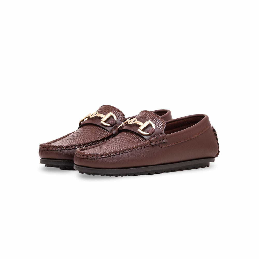 Boys Coffee Formal Moccasin KD0997