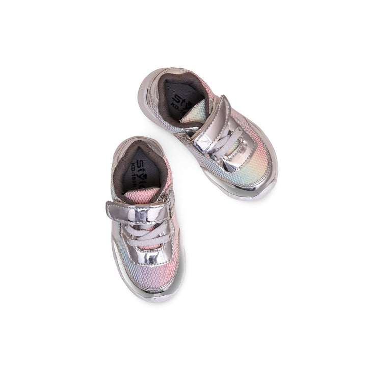 Girls Silver Casual Jogger KD1659