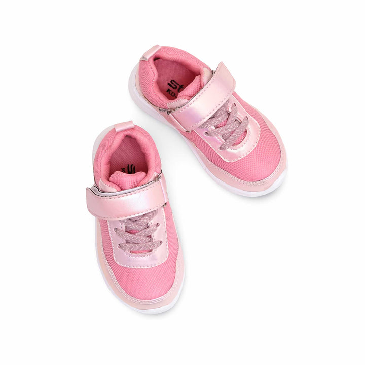 Girls Pink Casual Jogger KD1674