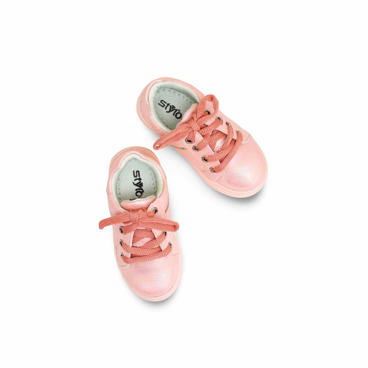 Girls Pink Casual Jogger KD1783