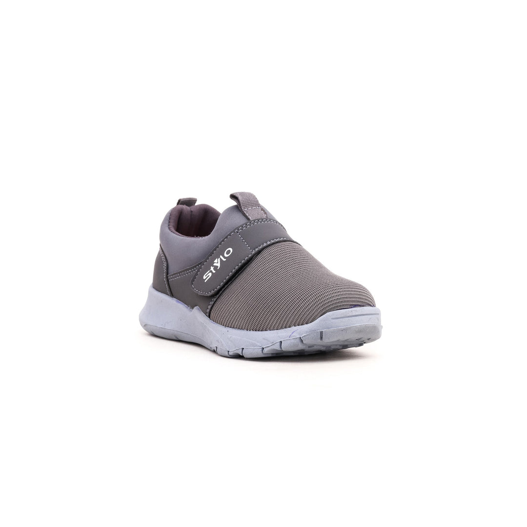 Boys Grey Casual Canvas KD2184