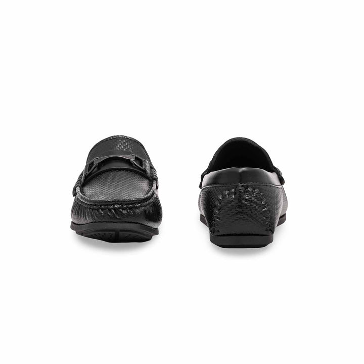 Boys Black Formal Moccasin KD2193