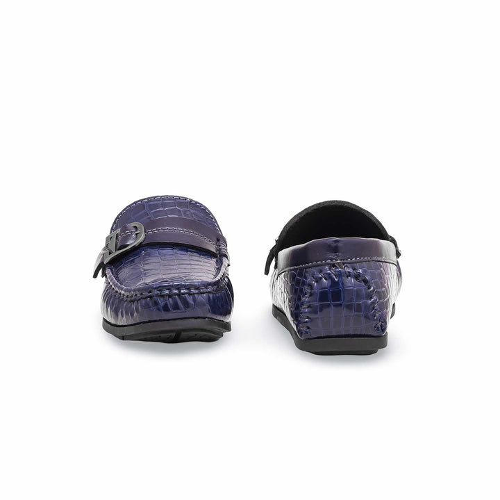 Boys Navy Formal Moccasin KD2195