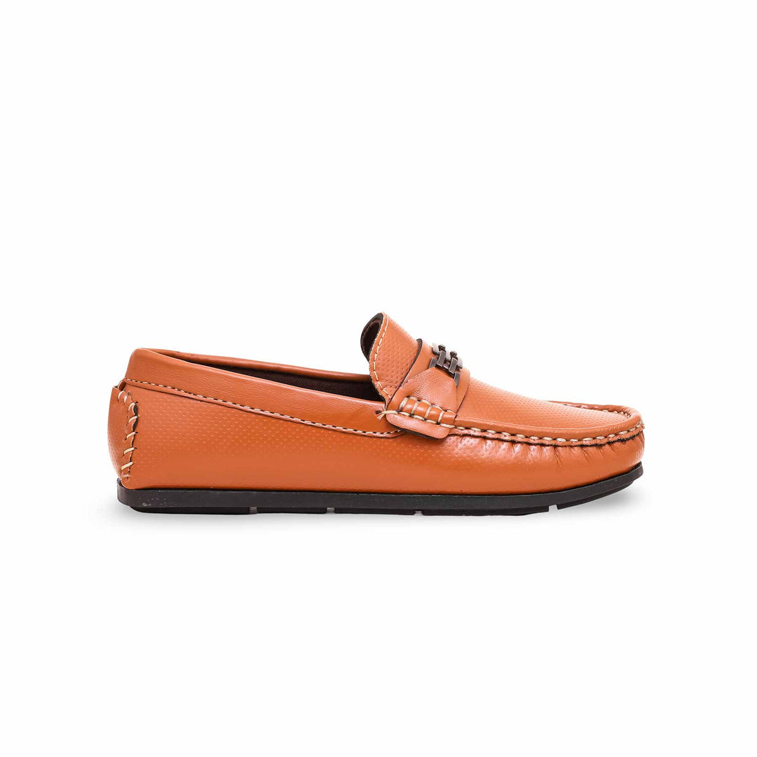 Boys Mustard Formal Moccasin KD2196