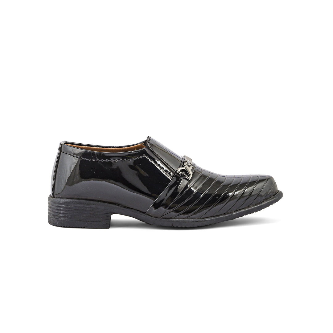 Boys Black Formal Shoes KD2206