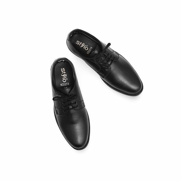 Boys Black Formal Shoes KD2213