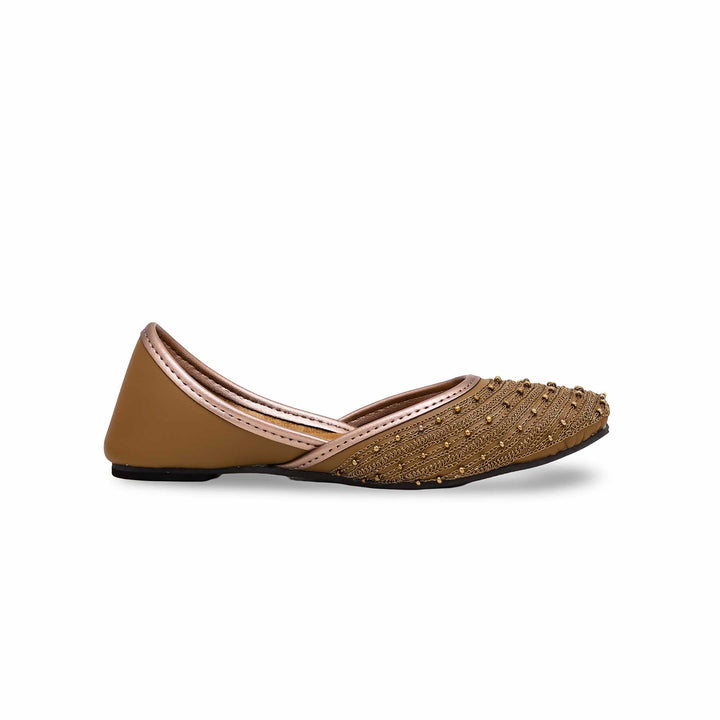 Girls Brown Fancy Pumps KD2231