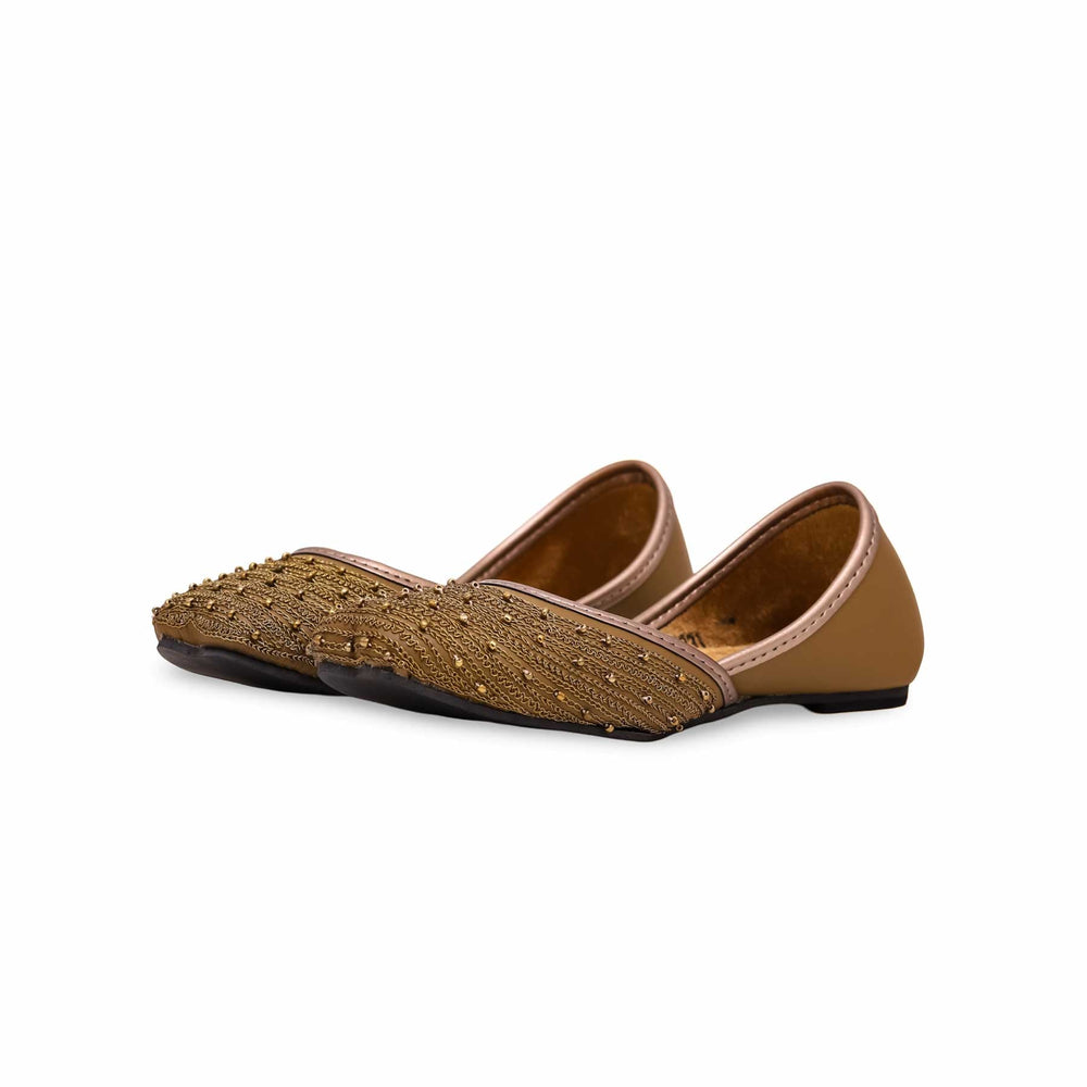 Girls Brown Fancy Pumps KD2231