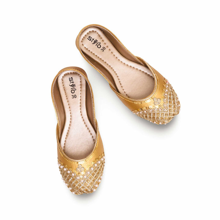 Girls Golden Fancy Khusa KD2252