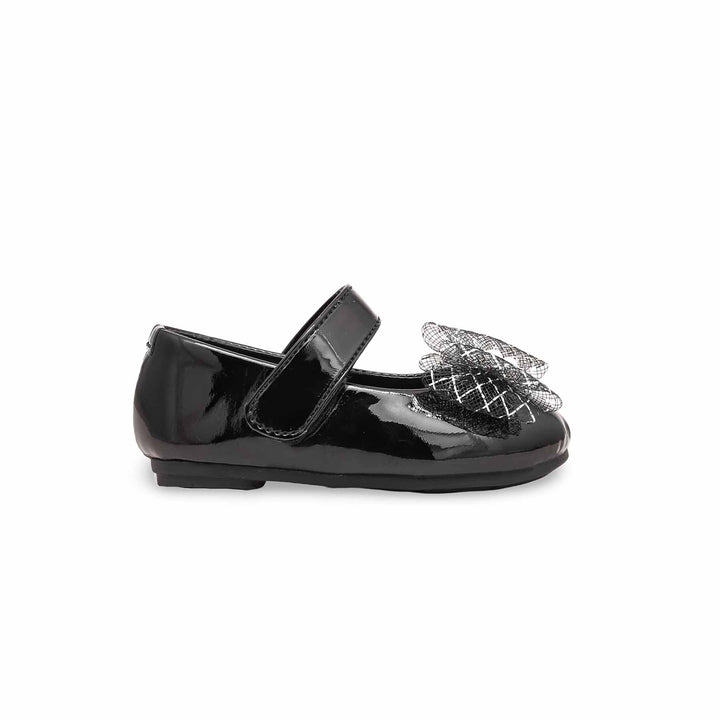 Girls Black Formal Pumps KD2259