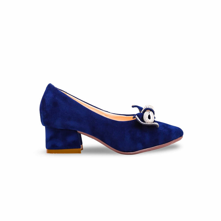 Girls Blue Formal Pumps KD2292