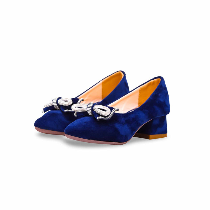 Girls Blue Formal Pumps KD2292