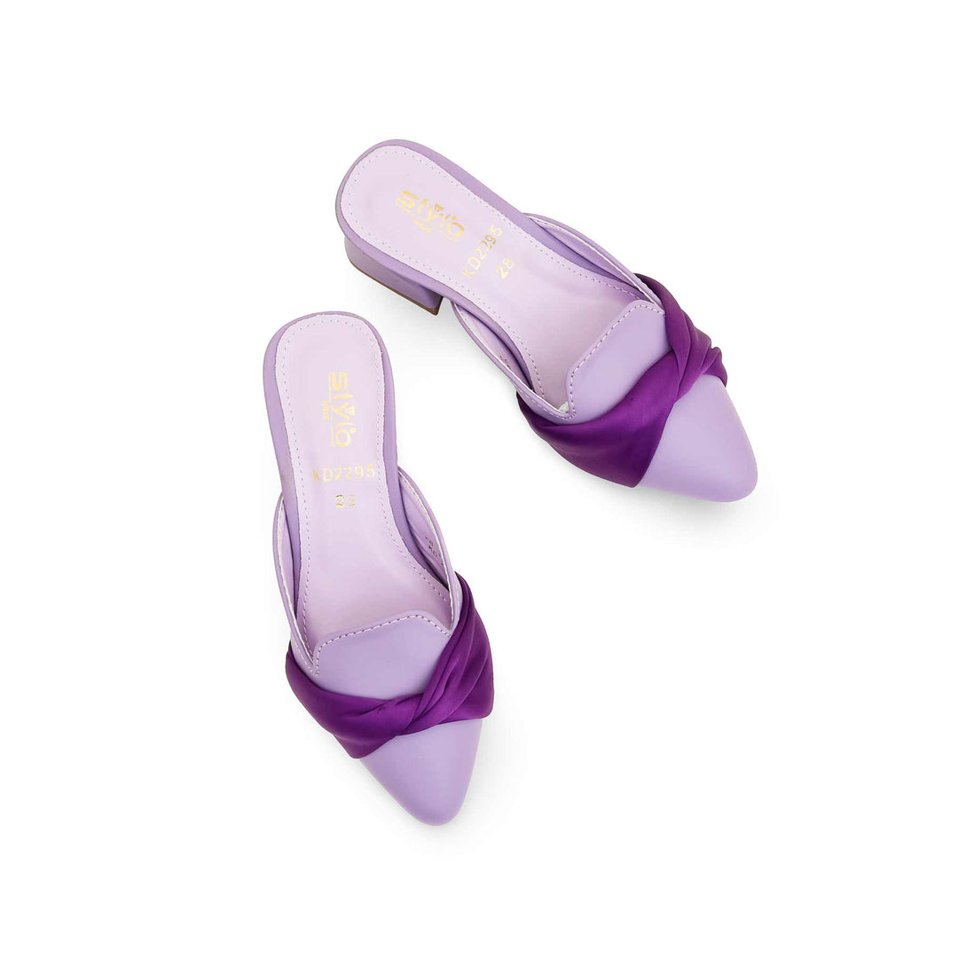 Girls Purple Formal Pumps KD2295