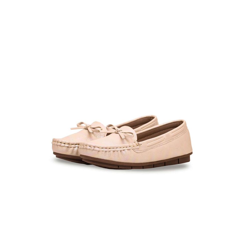 Girls Golden Formal Moccasin KD2299