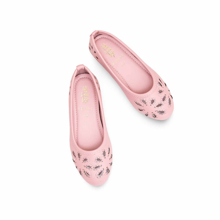 Girls Pink Casual Pumps KD2311