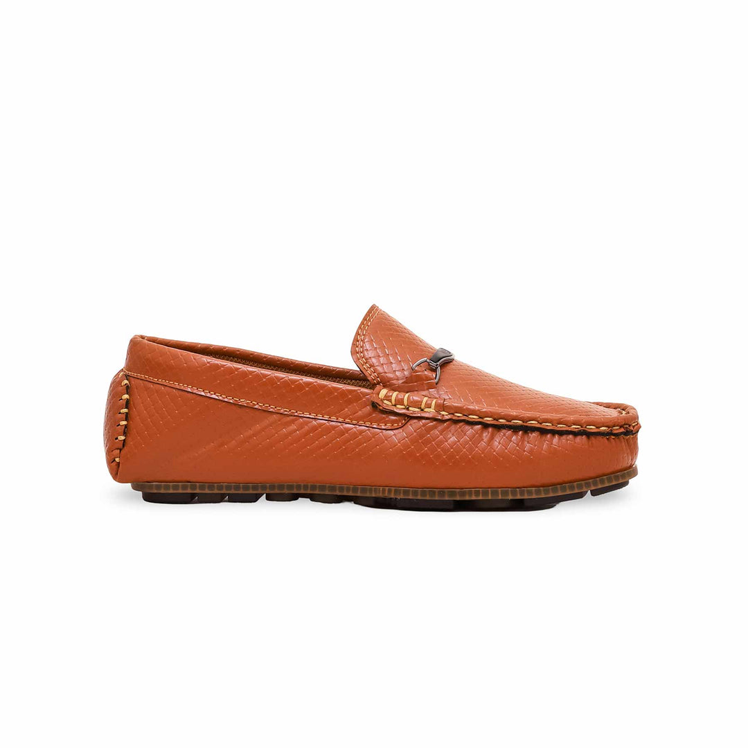 Boys Mustard Formal Moccasin KD2361