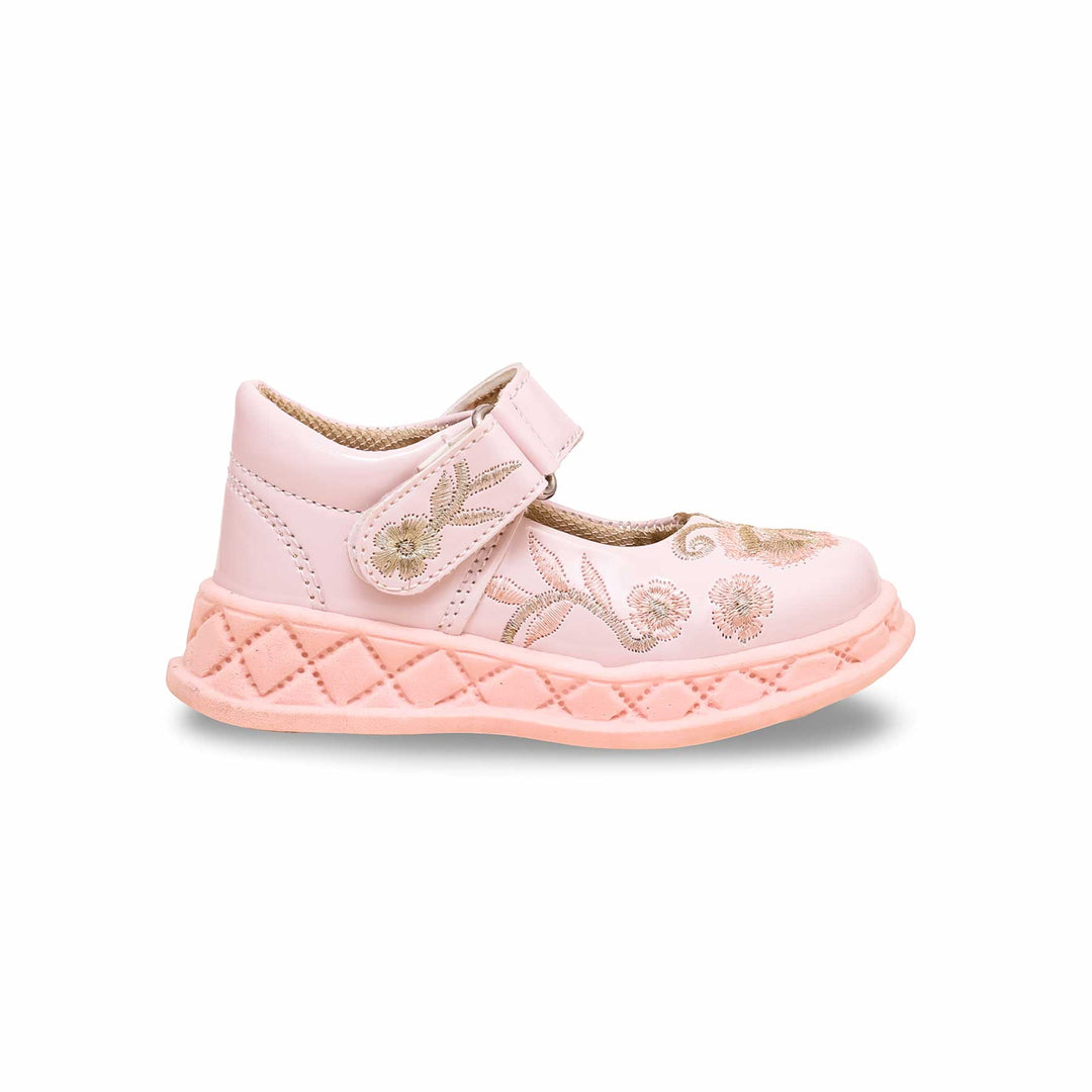 Girls Pink Casual Pumps KD2386