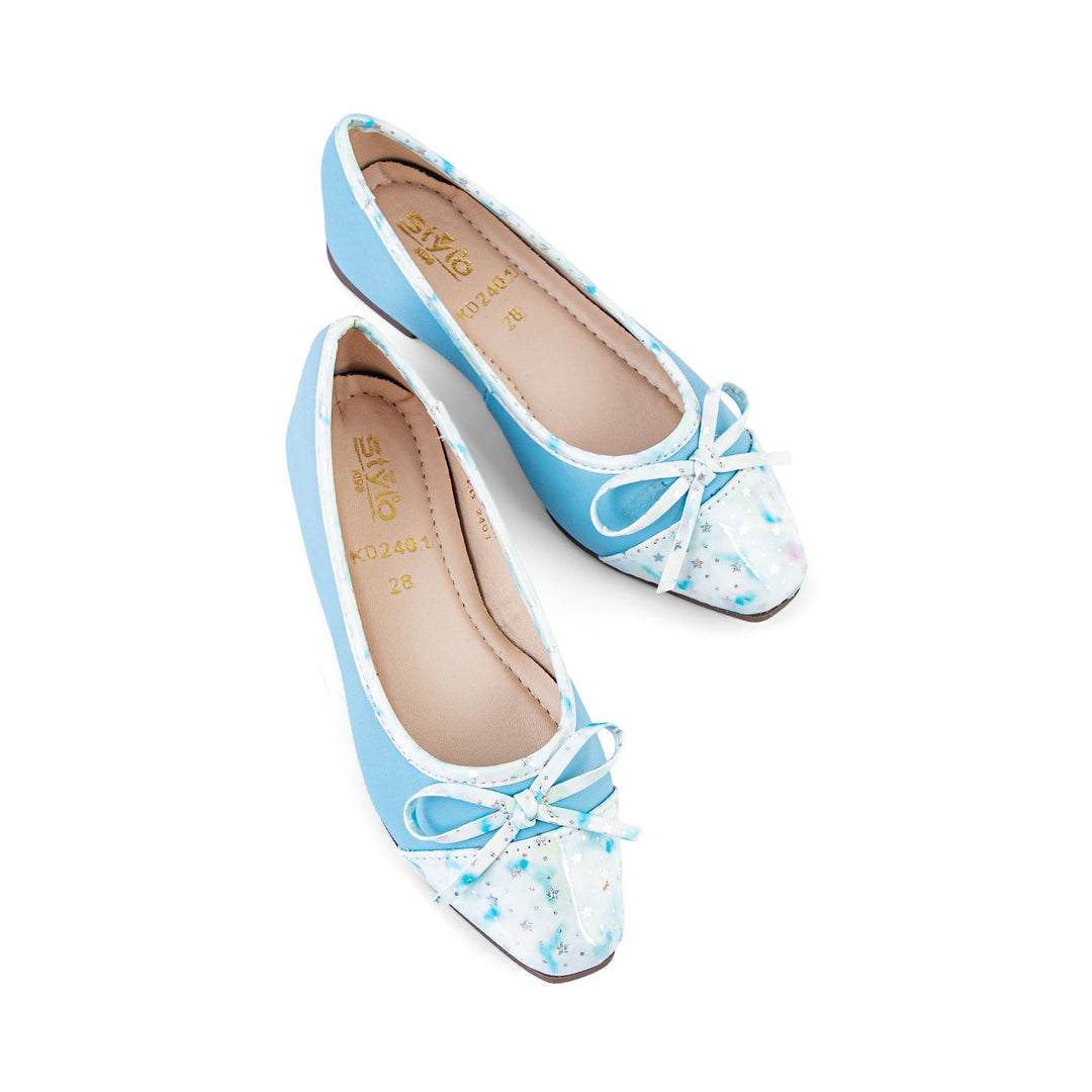 Girls Blue Casual Pumps KD2401