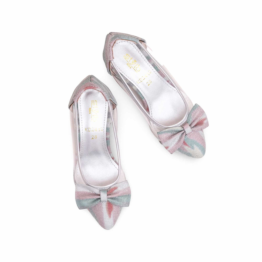 Girls Silver Fancy Pumps KD2412