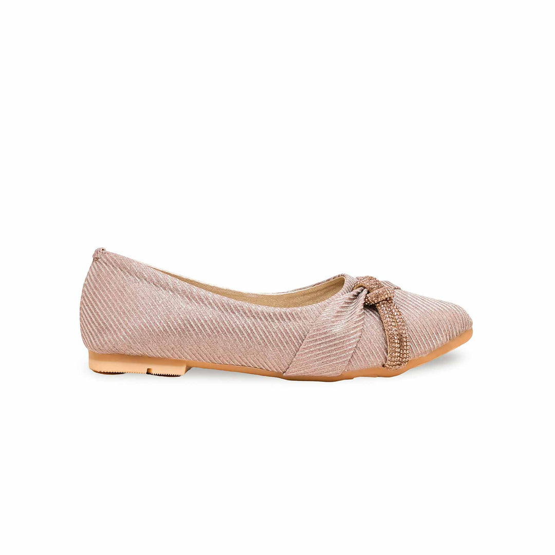 Girls Golden Fancy Pumps KD2423