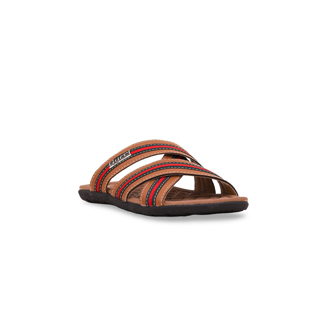 Boys Brown Formal Slipper KD4687