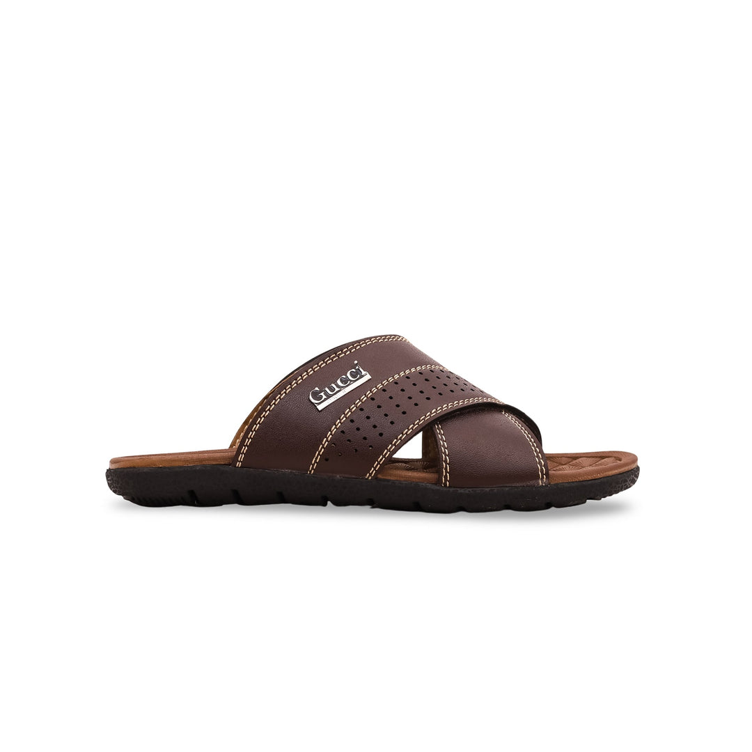 Boys Coffee Formal Slipper KD4688