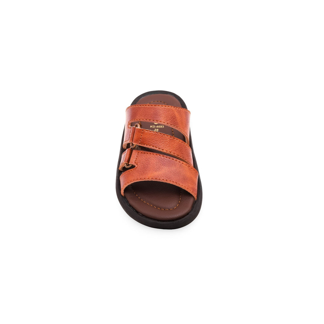 Boys Brown Formal Slipper KD4693