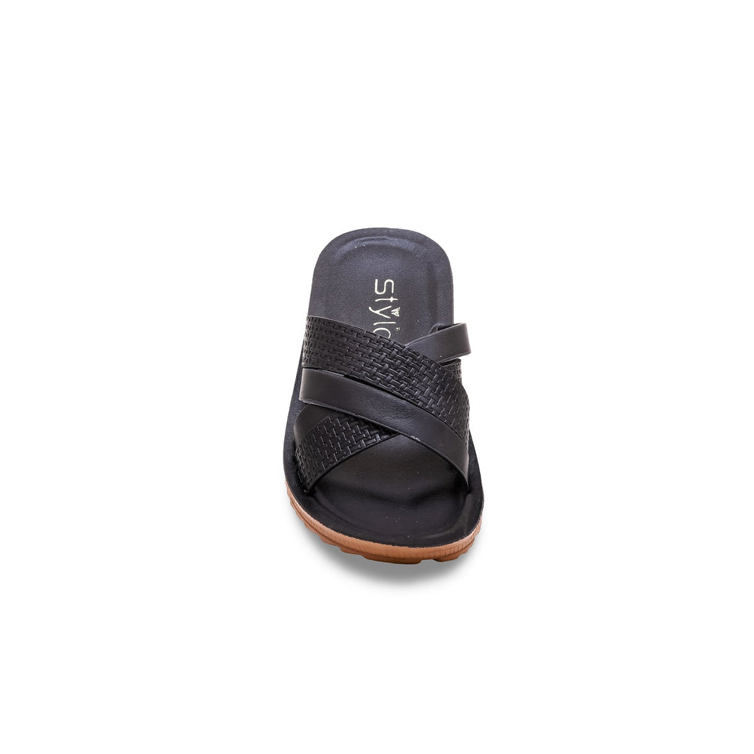 Boys Black Formal Slipper KD4701