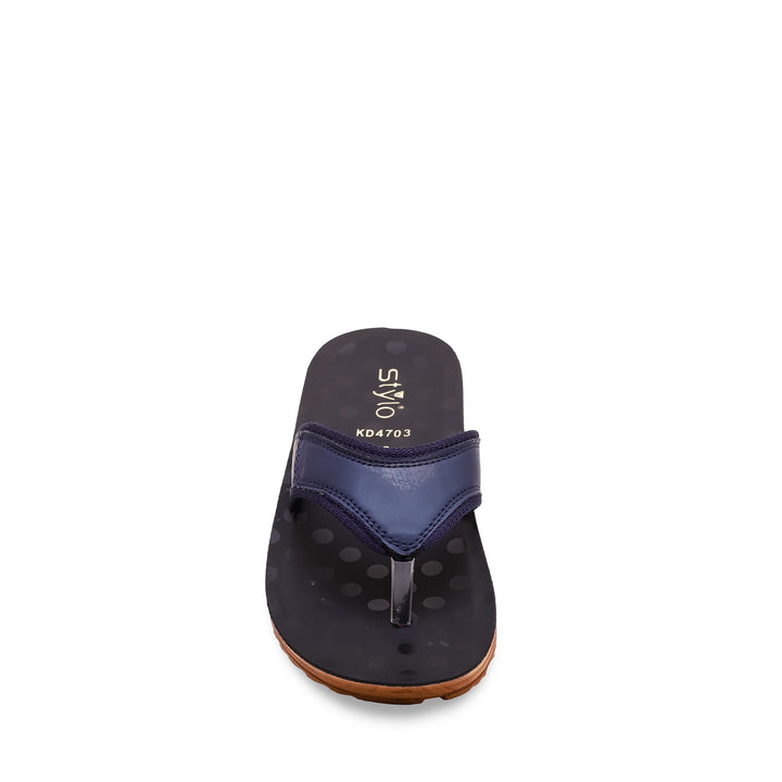 Boys Navy Casual Slipper KD4703