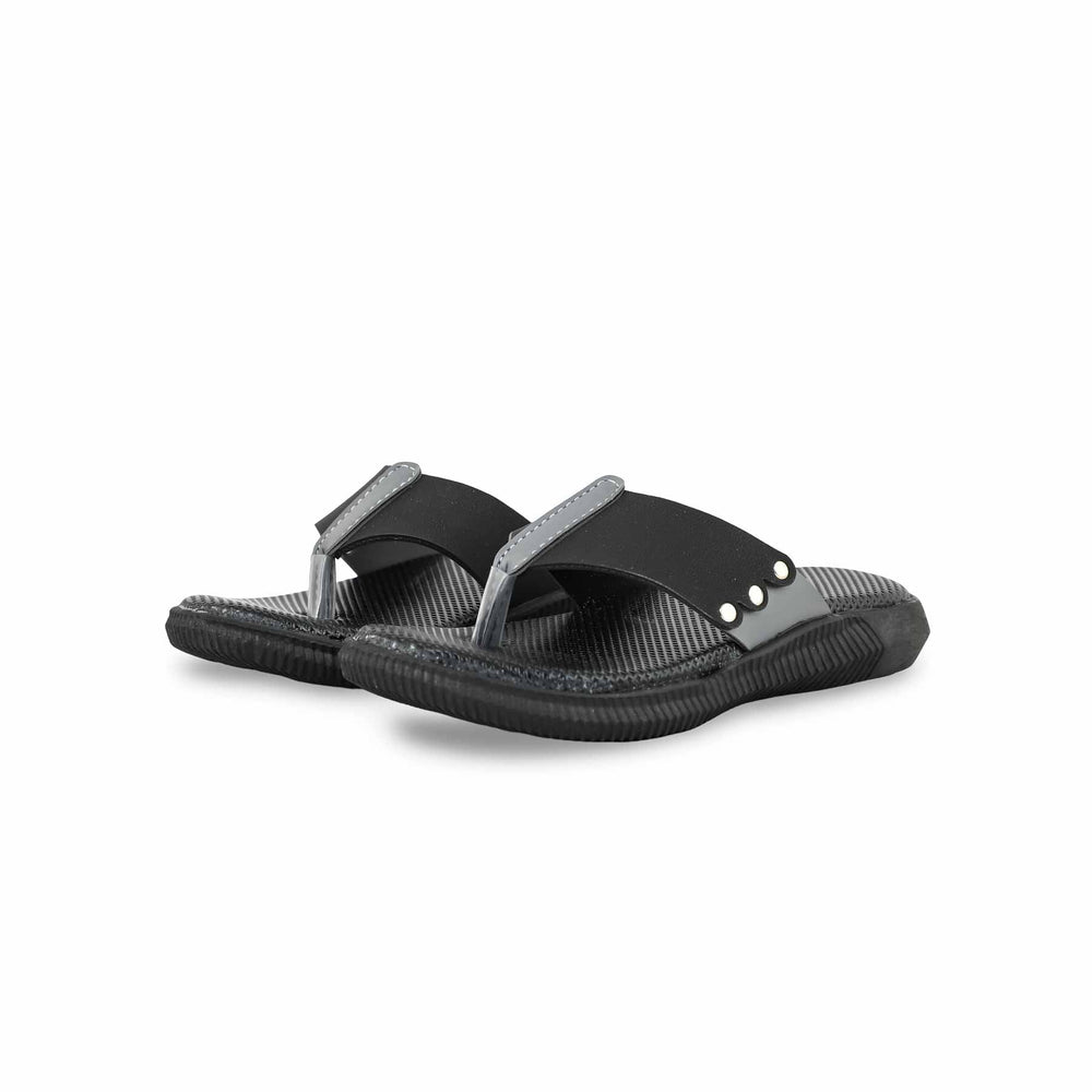 Boys Grey Casual Slipper KD4713