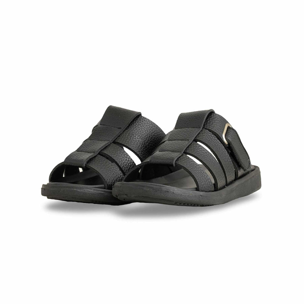 Boys Black Formal Slipper KD4715