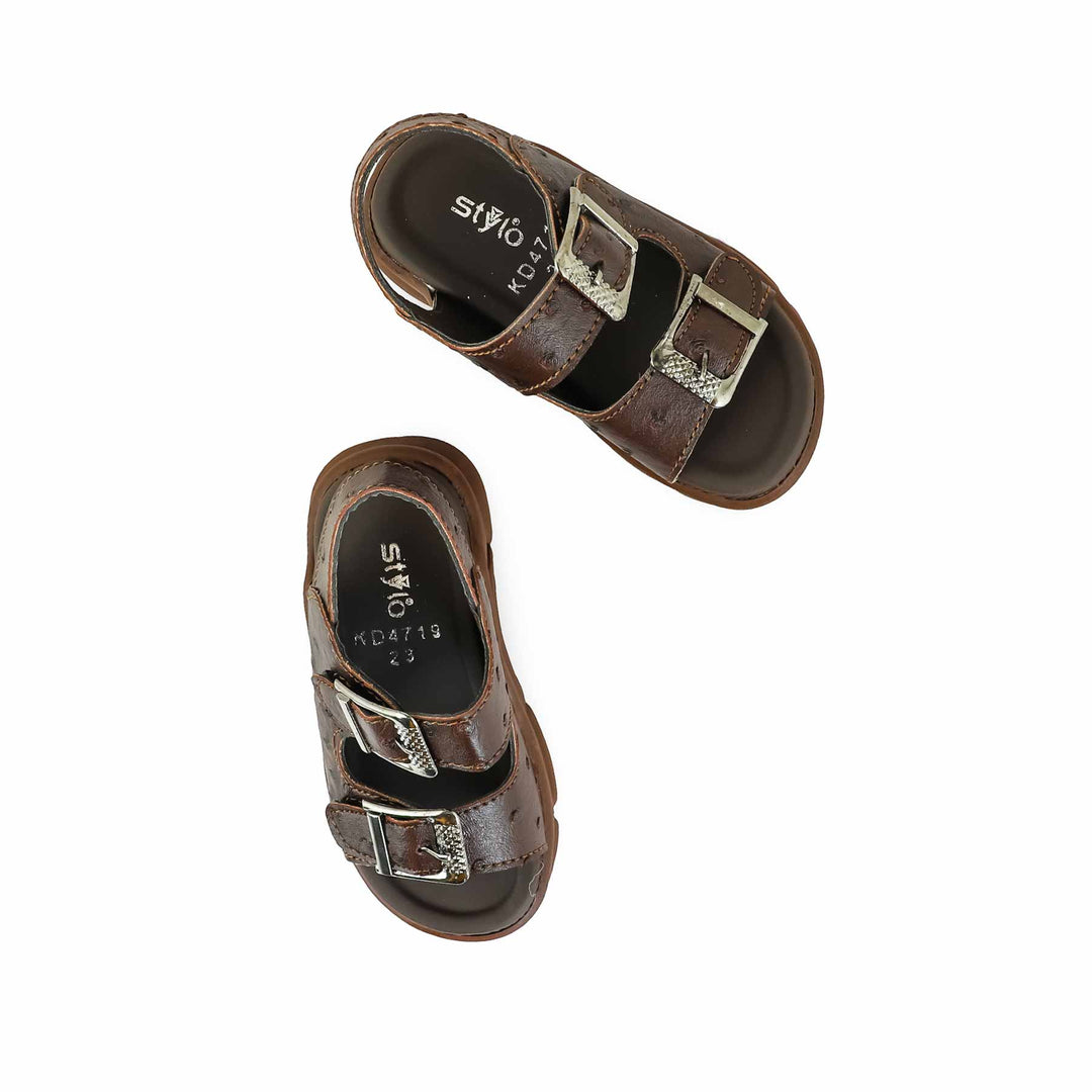Boys Brown Formal Sandal KD4719