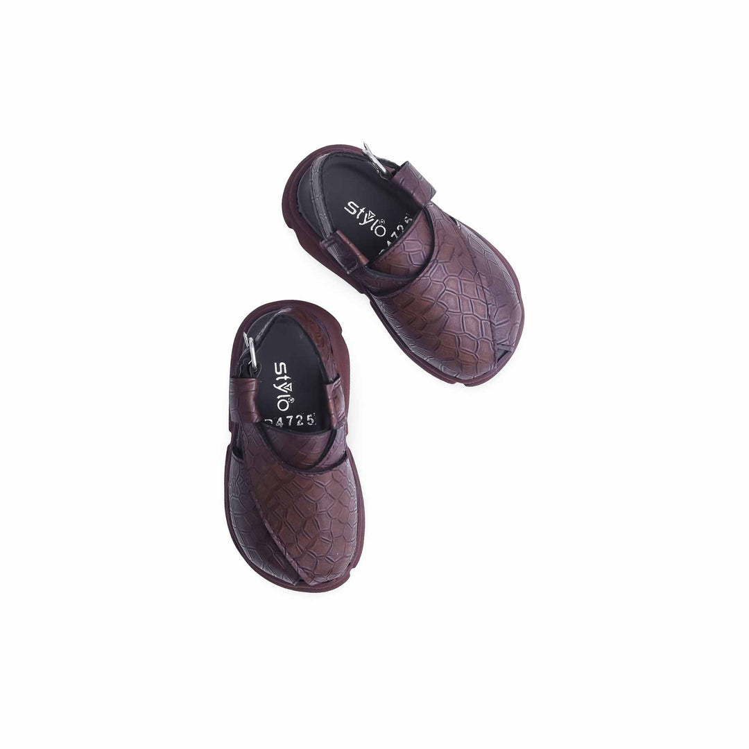 Boys Brown Peshawari Chappal KD4725