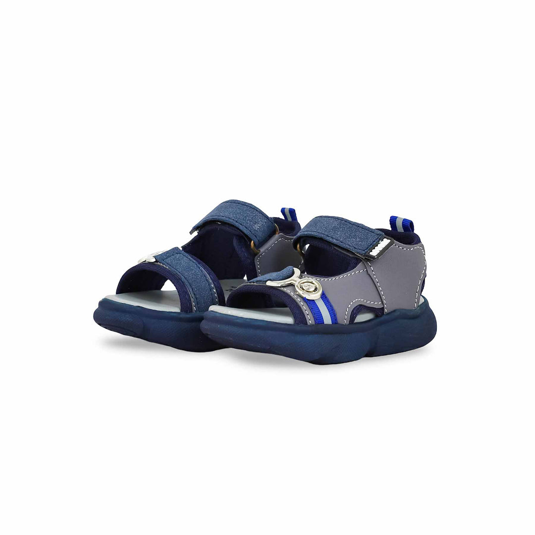 Boys Grey Formal Sandal KD4734