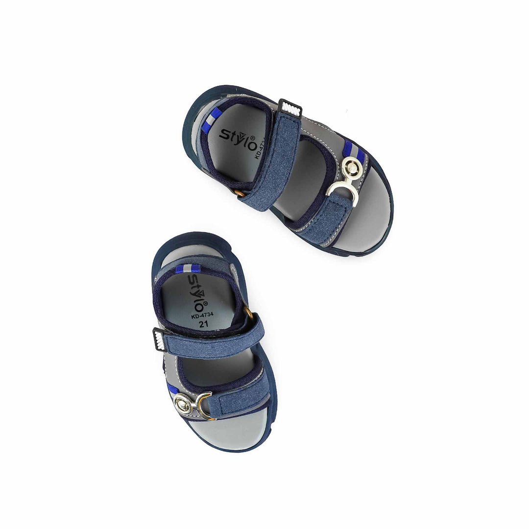 Boys Grey Formal Sandal KD4734