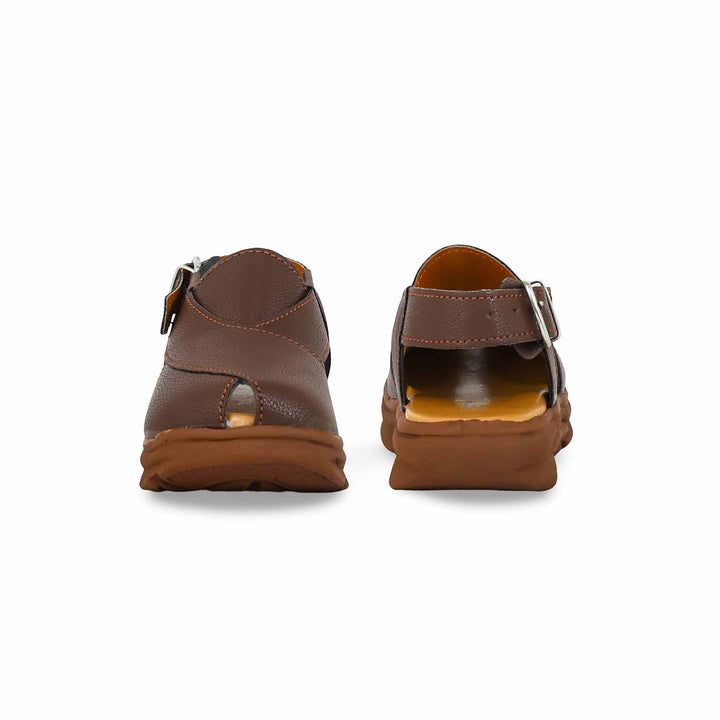 Boys Brown Peshawari Chappal KD4736