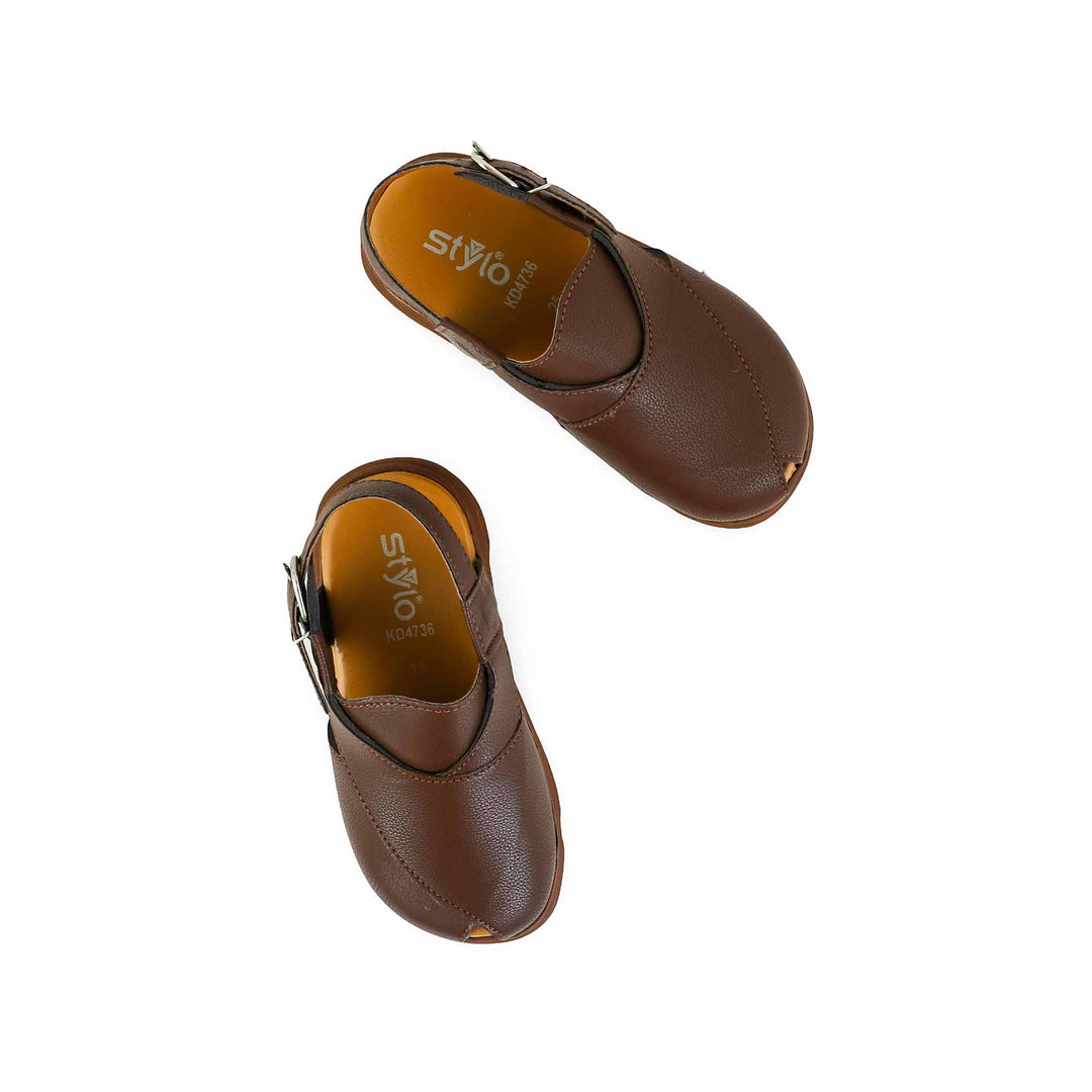 Boys Brown Peshawari Chappal KD4736