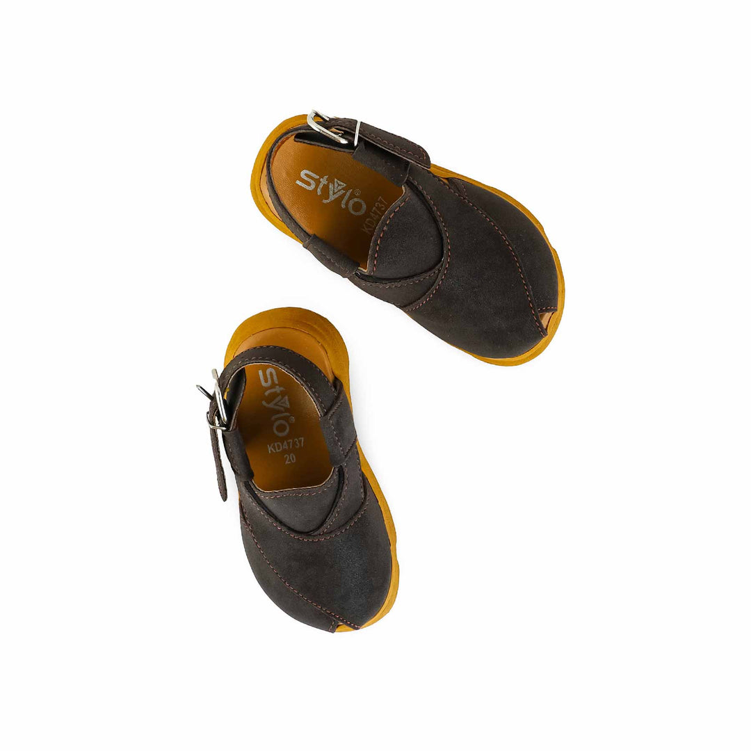 Boys Brown Peshawari Chappal KD4737