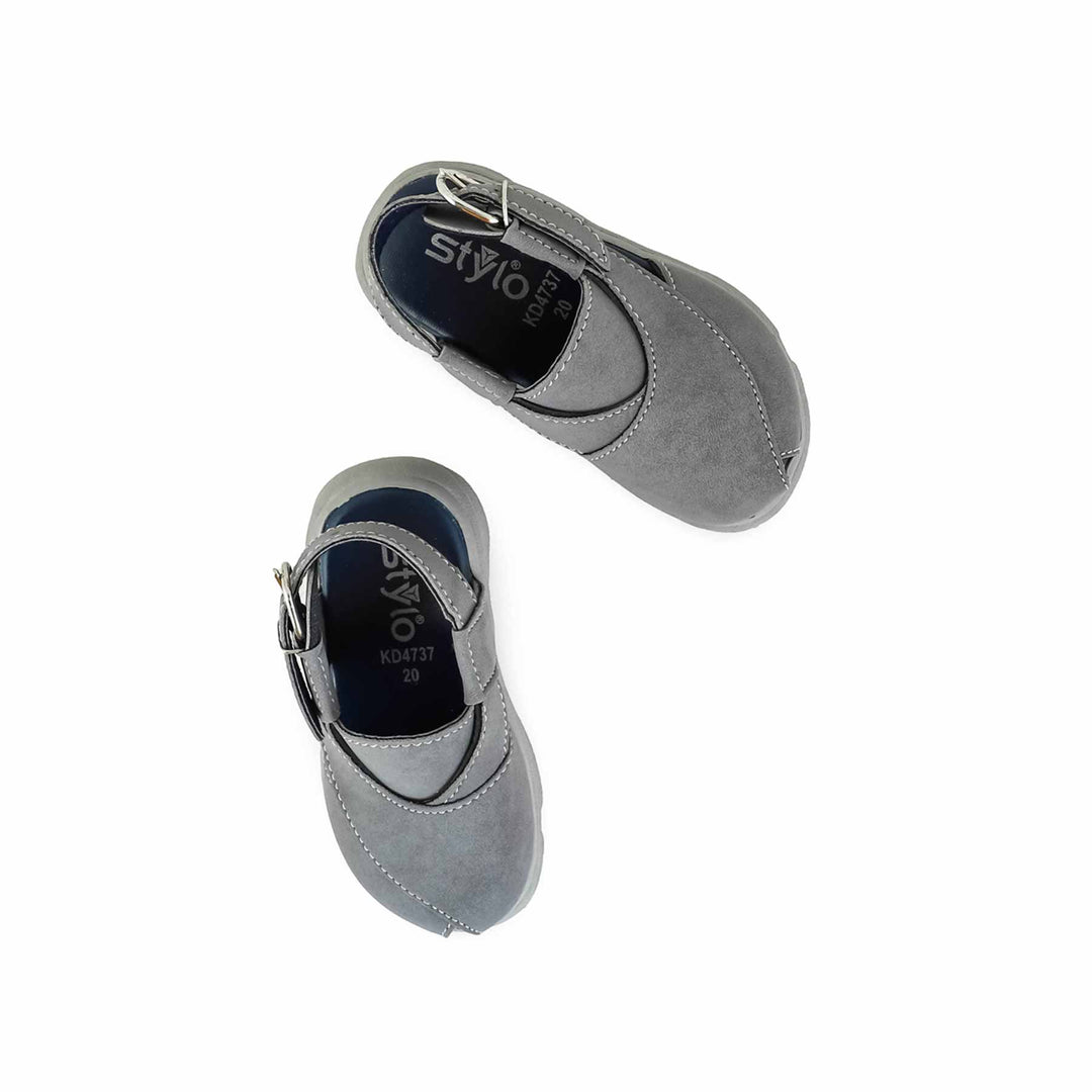 Boys Grey Peshawari Chappal KD4737