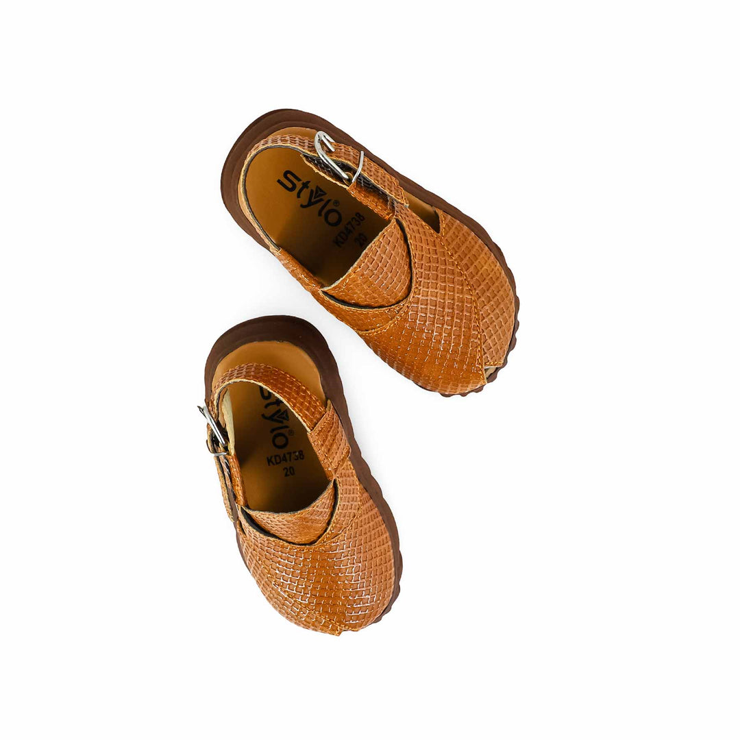 Boys Brown Peshawari Chappal KD4738