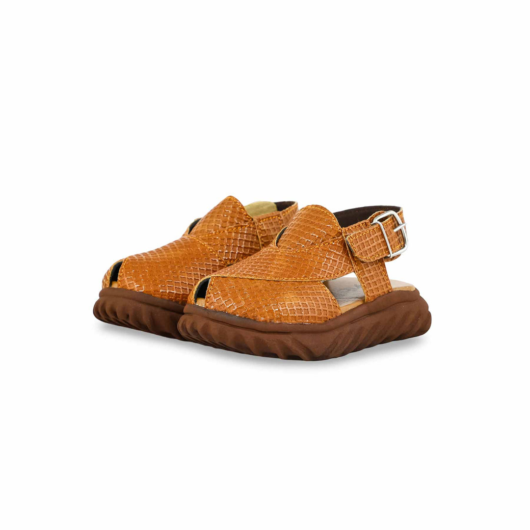 Boys Brown Peshawari Chappal KD4738